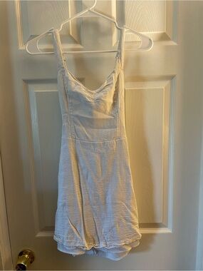 Hollister Cream Mini Sundress with Adjustable Straps